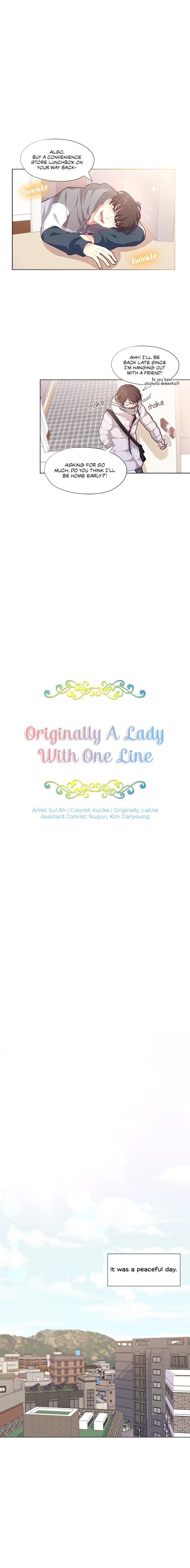 Originally A Lady With One Line Chapter 1 - BidManga.com