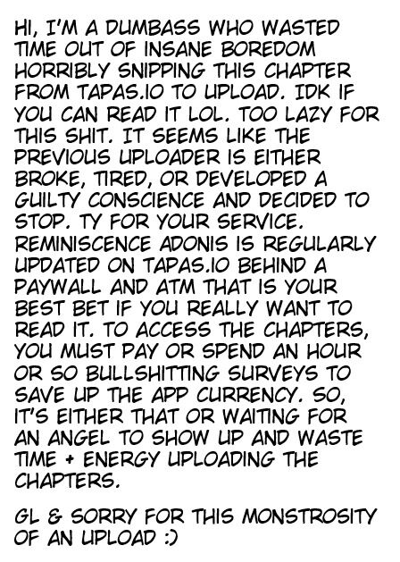 Reminiscence Adonis Chapter 116 - HolyManga.Net