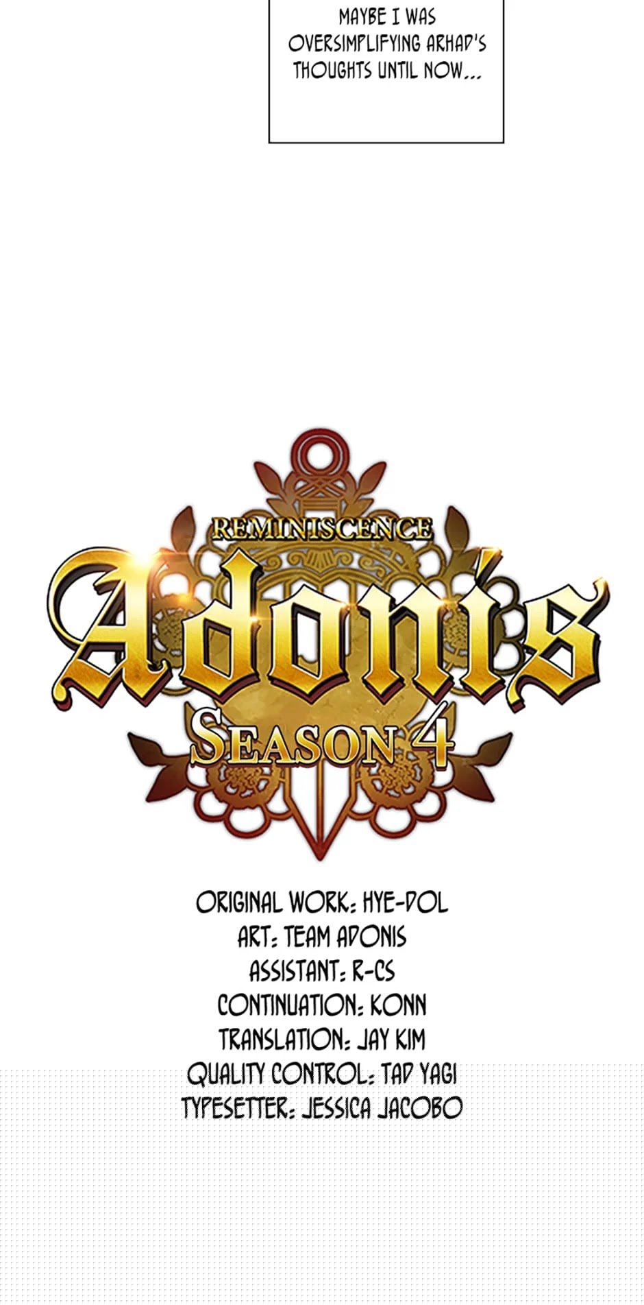 Reminiscence Adonis Chapter 133 - HolyManga.Net