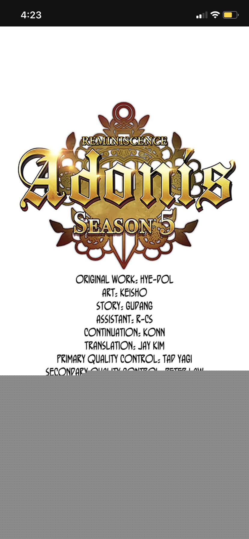 Reminiscence Adonis Chapter 177 - HolyManga.Net
